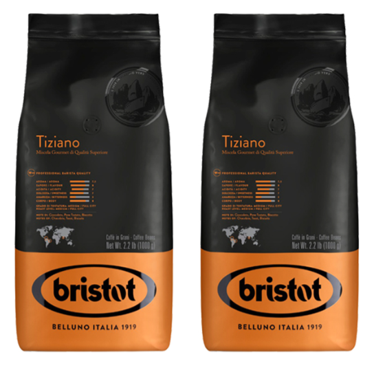 Bristot Tiziano beans 2 kg בריסטוט Bristot Tiziano beans 2 kg בריסטוט