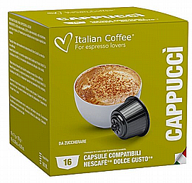 30 יח קפסולות איטליאן קופי קאפוצ'י/Italian Coffee capsules Cappucci